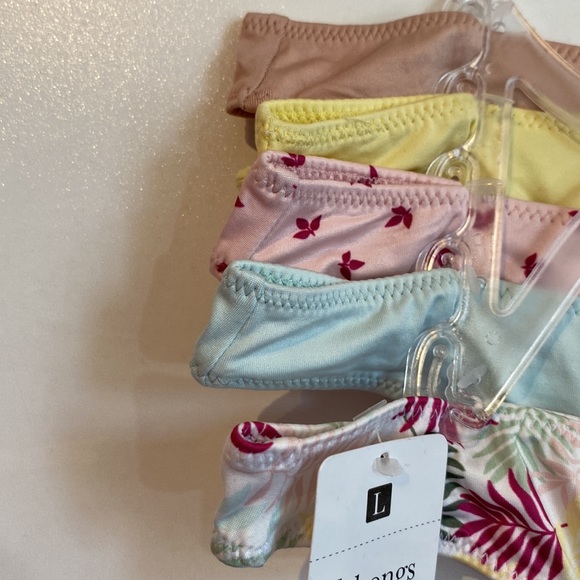 Rene Rofe Set of 5 Thongs Size L Scrunchie Set NWT - Picture 5 of 15